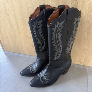 Paris Texas Tan and Black Cowboy Boots